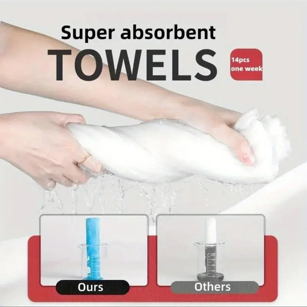 Traveling Mini Towel Set Colorful Portable Disposable Bundle of 3 Boxes